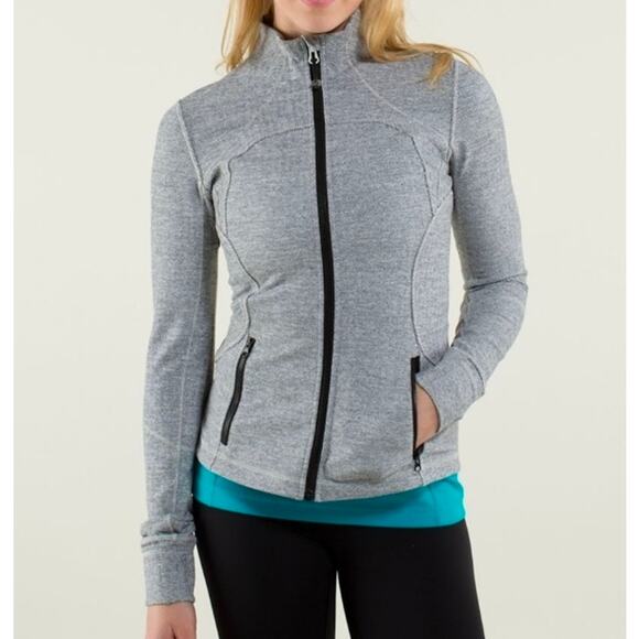 Lululemon Forme Jacket Heathered Herringbone Size 10 - Picture 1 of 10